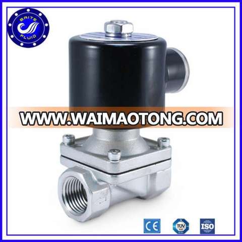 Pneumatic Control Valve Stainless Steel 12V Solenoid Valve Water Solenoid Valves