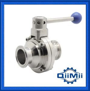 Sanitary Stainless Steel Tri Clamp Butterfly Ball Valve Ss304, Ss316L