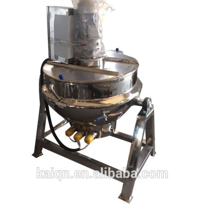 industrial 500 liter steam jacketed cooking kettle