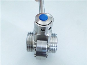 Stainless Steel Sanitary Threaded Butterfly Valve